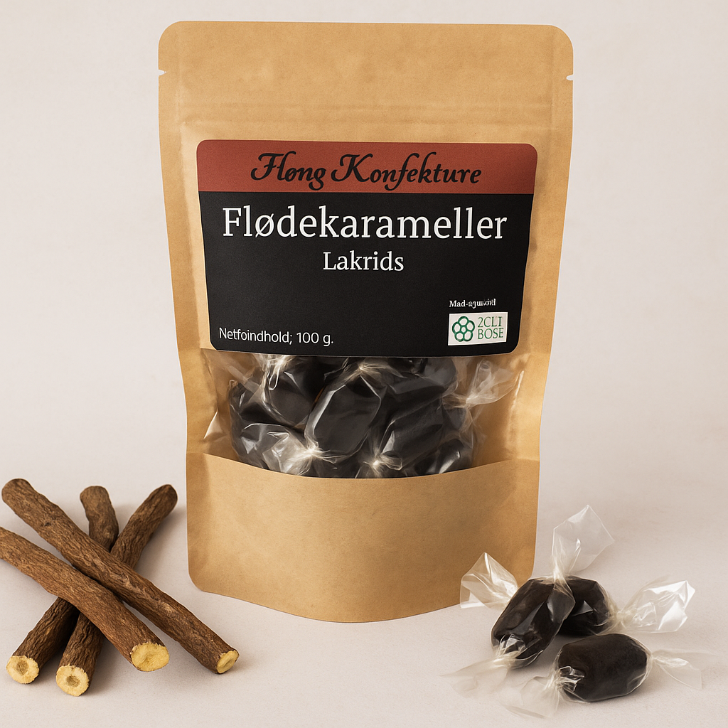 Flødekarameller - Lakrids